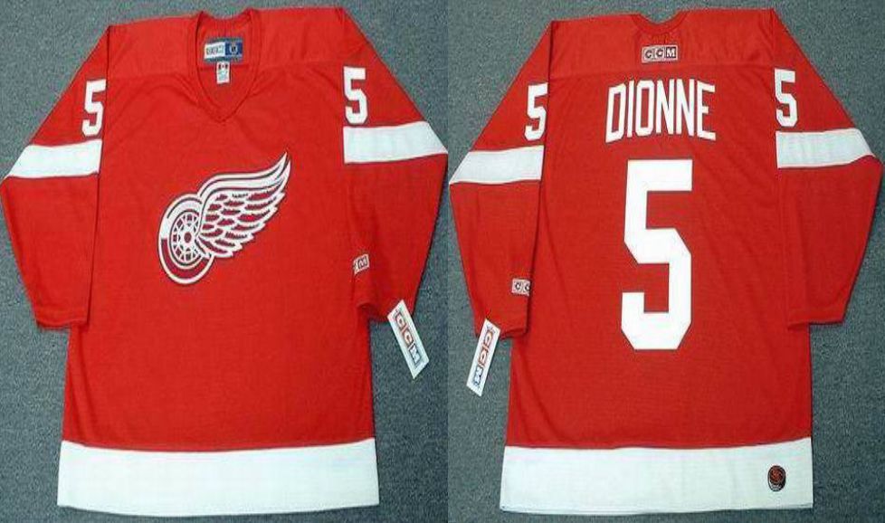 2019 Men Detroit Red Wings #5 Dionne Red CCM NHL jerseys->detroit red wings->NHL Jersey